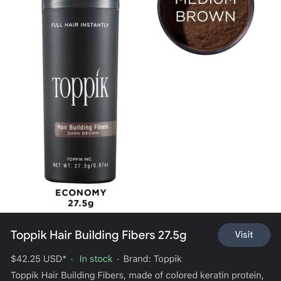 Toppik hair fiber black  3 bottle set +free 🎁conceal boldness - Picture 8 of 11